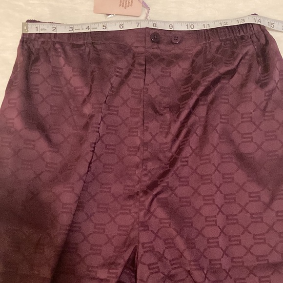 SAVAGE X FENTY Lingerie Pants Women’s Size S Woven Voile Monogram Sleep Pants PJ - Picture 10 of 11